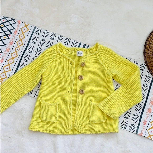 Mini Boden Other - Mini Boden Lemon Yellow Spring Sweater 4-5Y